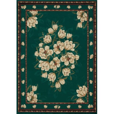 United Weavers United Weavers 940 37042 912 7 ft. 10 in. x 10 ft. 6 in. Manhattan Magnolia Oversize Rug; Hunter 940 37042 912